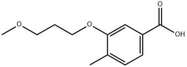 4-Methyl-3-(3-methoxypropoxyl)benzoic acid Struktur