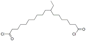 8-Ethyloctadecanedioic acid dichloride Struktur