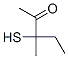 2-Pentanone, 3-mercapto-3-methyl- (7CI,9CI) Struktur