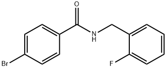 4-bromo-N-(2-fluorobenzyl)benzamide Struktur