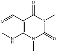 1,3-DiMethyl-6-MethylaMino-2,4-dioxo-1,2,3,4-tetrahydropyriMidine-5-carboxaldehyde, 96% Struktur