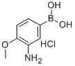 3-AMINO-4-METHOXYPHENYLBORONIC ACID HCL Struktur