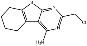 2-(CHLOROMETHYL)-5,6,7,8-TETRAHYDRO[1]BENZOTHIENO[2,3-D]PYRIMIDIN-4-AMINE Struktur