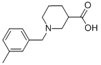 1-(3-METHYLBENZYL)PIPERIDINE-3-CARBOXYLIC ACID Struktur