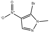 1H-Pyrazole, 5-broMo-1-Methyl-4-nitro- Struktur