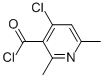 3-Pyridinecarbonyl chloride, 4-chloro-2,6-dimethyl- (9CI) Struktur