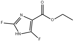 ETHYL 2,4-DIFLUOROIMIDAZOLE 5-CARBOXYLATE Struktur