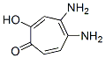 2,4,6-Cycloheptatrien-1-one,  4,5-diamino-2-hydroxy- Struktur