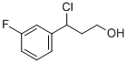 3-CHLORO-3-(3-FLUOROPHENYL)PROPAN-1-OL Struktur