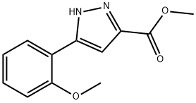 5-(2-METHOXY-PHENYL)-2H-PYRAZOLE-3-CARBOXYLIC ACID METHYL ESTER Struktur