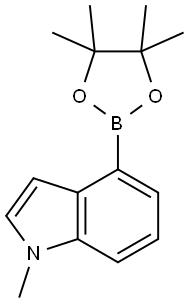 1-METHYL-1H-INDOLE-4-BORONIC ACID, PINACOL ESTER 97%1-METHYL-4-(4,4,5,5-TETRAMETHYL-1,3,2-DIOXABOROLAN-2-YL)-1H-INDOLE