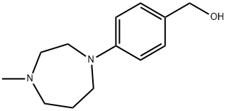 [4-(4-METHYL-1,4-DIAZEPAN-1-YL)PHENYL]METHANOL 97%[4-(4-METHYLPERHYDRO-1,4-DIAZEPIN-1-YL)PHENYL]METHANOL Struktur