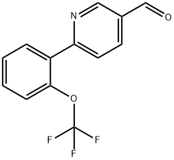 6-[2-(trifluoroMethoxy)phenyl]-3-pyridinecarbaldehyde Struktur