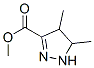 2-Pyrazoline-3-carboxylic  acid,  4,5-dimethyl-,  methyl  ester  (7CI) Struktur