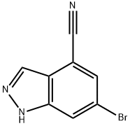 6-Bromo-1H-indazole-4-carbonitrile Struktur