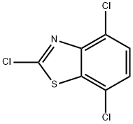 2,4,7-TRICHLORO-1,3-BENZOTHIAZOLE Struktur