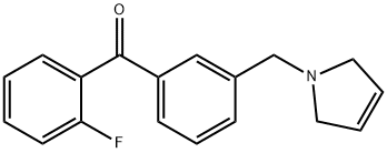 2-FLUORO-3'-(3-PYRROLINOMETHYL) BENZOPHENONE price.