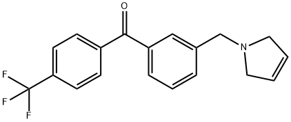 3-(3-PYRROLINOMETHYL)-4'-TRIFLUOROMETHYLBENZOPHENONE Struktur