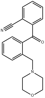 2-CYANO-2'-MORPHOLINOMETHYL BENZOPHENONE Struktur