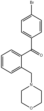 4'-BROMO-2-MORPHOLINOMETHYL BENZOPHENONE Struktur