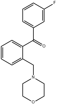 3'-FLUORO-2-MORPHOLINOMETHYL BENZOPHENONE Struktur