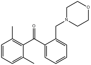 2,6-DIMETHYL-2'-MORPHOLINOMETHYL BENZOPHENONE Struktur