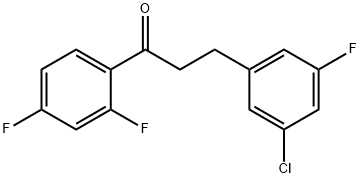 3-(3-CHLORO-5-FLUOROPHENYL)-2',4'-DIFLUOROPROPIOPHENONE Struktur