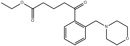 ETHYL 5-[2-(MORPHOLINOMETHYL)PHENYL]-5-OXOVALERATE Struktur