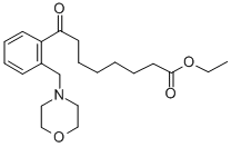 ETHYL 8-[2-(MORPHOLINOMETHYL)PHENYL]-8-OXOOCTANOATE Struktur