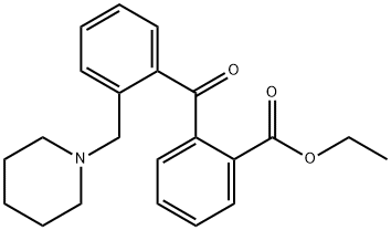 2-CARBOETHOXY-2'-PIPERIDINOMETHYL BENZOPHENONE Struktur