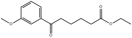 ETHYL 6-(3-METHOXYPHENYL)-6-OXOHEXANOATE Struktur