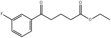 ETHYL 5-(3-FLUOROPHENYL)-5-OXOVALERATE Struktur