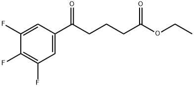 ETHYL 5-OXO-5-(3,4,5-TRIFLUOROPHENYL)VALERATE Struktur