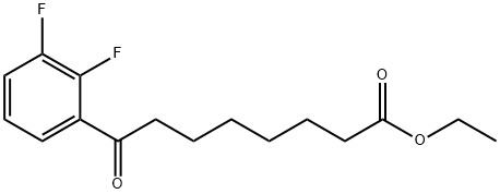 ETHYL 8-(2,3-DIFLUOROPHENYL)-8-OXOOCTANOATE Struktur