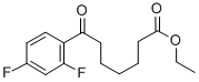 ETHYL 7-(2,4-DIFLUOROPHENYL)-7-OXOHEPTANOATE Struktur