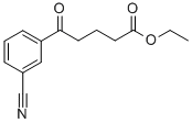 ETHYL-5-(3-CYANOPHENYL)-5-OXOVALERATE Struktur