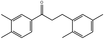 3',4'-DIMETHYL-3-(2,5-DIMETHYLPHENYL)PROPIOPHENONE Struktur