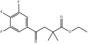 ETHYL 2,2-DIMETHYL-4-OXO-4-(3,4,5-TRIFLUOROPHENYL)BUTYRATE price.