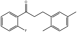 3-(2,5-DIMETHYLPHENYL)-2'-FLUOROPROPIOPHENONE Struktur