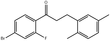 4'-BROMO-3-(2,5-DIMETHYLPHENYL)-2'-FLUOROPROPIOPHENONE price.