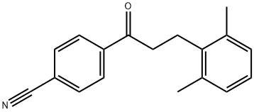 4'-CYANO-3-(2,6-DIMETHYLPHENYL)PROPIOPHENONE Struktur