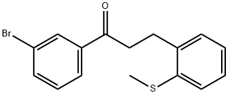 3'-BROMO-3-(2-THIOMETHYLPHENYL)PROPIOPHENONE Struktur