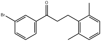 3'-BROMO-3-(2,6-DIMETHYLPHENYL)PROPIOPHENONE Struktur