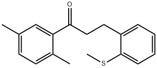 2',5'-DIMETHYL-3-(2-THIOMETHYLPHENYL)PROPIOPHENONE Struktur