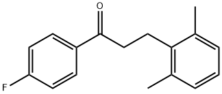 3-(2,6-DIMETHYLPHENYL)-4'-FLUOROPROPIOPHENONE Struktur