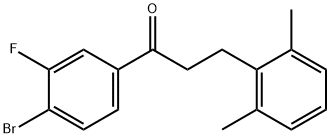 4'-BROMO-3-(2,6-DIMETHYLPHENYL)-3'-FLUOROPROPIOPHENONE price.