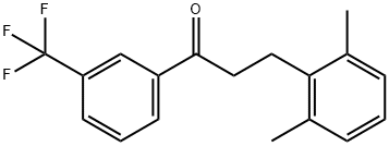 3-(2,6-DIMETHYLPHENYL)-3'-TRIFLUOROMETHYLPROPIOPHENONE Struktur