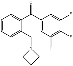 2'-AZETIDINOMETHYL-3,4,5-TRIFLUOROBENZOPHENONE Struktur