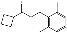 CYCLOBUTYL 2-(2,6-DIMETHYLPHENYL)ETHYL KETONE Struktur