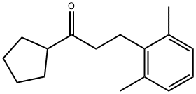 CYCLOPENTYL 2-(2,6-DIMETHYLPHENYL)ETHYL KETONE Struktur